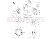 KAWASAKI W800 CAFE (EJ800CLF) 18 Right Engine Cover(s)