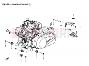 CFMOTO 2025 ATV CFORCE 1000 (CF1000AU-2) ENGINE MOUNTING PARTS - F00-1