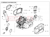 CFMOTO 2025 ATV CFORCE 1000 (CF1000AU-2) CVT AIR PIPE@^SIDE COVER - F00-2