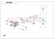 CFMOTO 2025 ATV CFORCE 1000 (CF1000AU-2) TOWBAR(BOLT CONNECTION) - F40-B