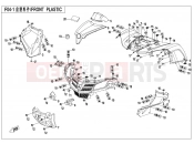FRONT PLASTICS - F04-1 - CFMOTO CFORCE 450 (CF400ATR-2S [T3a] ) 2019