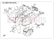 REAR PLASTICS - F04-3 - CFMOTO CFORCE 450 (CF400ATR-2S [T3a] ) 2019