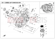 CFMOTO CFORCE 450 (CF400AU) LEFT CRANKCASE ASSY - E01-1-V1