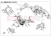 FRONT PLASTICS - F04-1 - CFMOTO CFORCE 450 (CF400AU-A) 2020