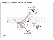 CFMOTO CFORCE 450 (CF400AU-B) CRANKSHAFT @^ CONNECTING ROD @^ PISTON ASSY. - E04-V3