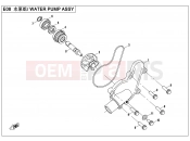 CFMOTO CFORCE 450 (CF400AU-B) WATER PUMP ASSY - E08