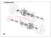 CFMOTO CFORCE 800 (CF800ATR-2) FRONT WHEEL - F07