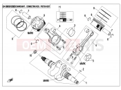 CFMOTO CFORCE 800 (CF800ATR-2) CRANKSHAFT @^ CONNECTING ROD @^ PISTON ASSY - E04