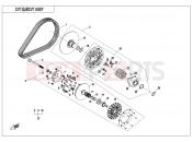 CFMOTO CFORCE 850 (CF800AU-2A) CVT ASSY(NON SPEED LIMITED@^DIE THRUST COLLAR) - E05-B