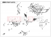 CFMOTO 2018 ATV CFORCE 850 (CF800AU-2A) FRONT PLASTICS - F04-1-D