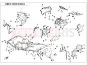 CFMOTO 2018 ATV CFORCE 850 (CF800AU-2A) FRONT PLASTICS - F04-2-B