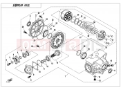 CFMOTO 2018 ATV CFORCE 850 (CF800AU-2A) REAR AXLE(WITH AUTOMATIC DIFFERENTIAL LOCK) - F33-A