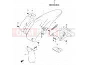 43 - REAR FENDER (WITH OUT E24) - Suzuki DR-Z400E K4 (2004) (E01)