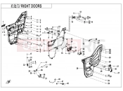 RIGHT DOORS - F37-4-V2 - CFMOTO UFORCE 1000 (CF1000UTR-3) 2019