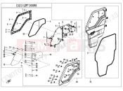 CFMOTO UFORCE 1000 (CF1000UTR-3) LEFT DOORS - F37-1-A-V4
