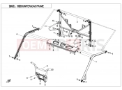 CFMOTO UFORCE 1000 (CF1000UU) BUMPER @^ CAB FRAME - F23-V2
