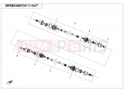 CFMOTO UFORCE 1000 (CF1000UU) FRONT CV SHAFT - F27