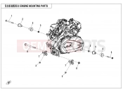 CFMOTO UFORCE 1000 (CF1000UU-2) ENGINE MOUNTING PARTS - F00-1