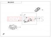 CFMOTO UFORCE U6 EV (CF200DUU) LOCK KIT - F01