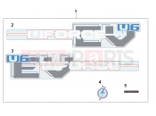 CFMOTO UFORCE U6 EV (CF200DUU) DECAL KITS(METALLIC GERY) - F19-1-A