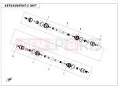 CFMOTO UFORCE U6 EV (CF200DUU) FRONT CV SHAFT - F27