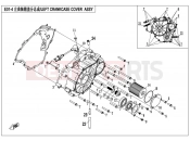 CFMOTO 2017 UTV UFORCE 550 (CF500UTR-2) LEFT CRANKCASE COVER ASSY