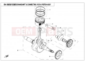 CFMOTO 2017 UTV UFORCE 550 (CF500UTR-2) CRANKSHAFT @^ CONNECTING ROD @^ PISTON ASSY. - E04