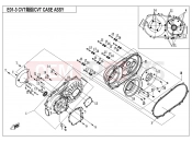 CFMOTO UFORCE 550 (CF500UU) CVT CASE ASSY. - E01-3