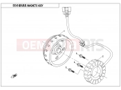 CFMOTO UFORCE 550 (CF500UU) MAGNETO STATOR ASSY(WITH EPS) - E03-B