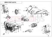 CFMOTO UFORCE 600 (CF600UTR) FRONT PLASTICS - F04-1