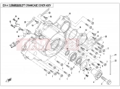 CFMOTO UFORCE 800 (CF800-3) LEFT CRANKCASE COVER ASSY. - E01-4