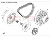 CFMOTO UFORCE 800 (CF800-3) CLUTCH AND CVT ASSY - E05