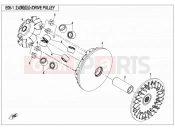 CFMOTO UFORCE 800 (CF800-3) DRIVE PULLEY - E05-1