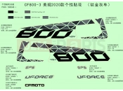 CFMOTO UFORCE 800 (CF800-3) DECAL KITS(2020,TITANIUM GRAY)