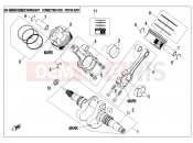 CFMOTO UFORCE 800 (CF800UTR-2) CRANKSHAFT @^ CONNECTING ROD @^ PISTON ASSY. - E04