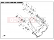 CFMOTO UFORCE 800 (CF800UTR-2) CYLINDER HEAD COVER ASSY. - E02-1
