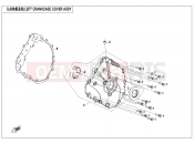 CFMOTO UFORCE 800 (CF800UTR-4) LEFT CRANKCASE COVER ASSY - E01-4