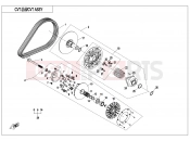 CFMOTO ZFORCE 1000 (CF1000US-2) CVT ASSY(NON SPEED LIMITED@^V5 THRUST COLLAR) - E05-B