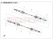 CFMOTO 2021 SSV ZFORCE 1000 (CF1000US-2) FRONT CV SHAFT - F27