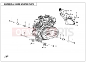 CFMOTO 2021 SSV ZFORCE 1000 (CF1000UTR-2) ENGINE MOUNTING PARTS