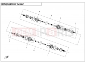 CFMOTO 2021 SSV ZFORCE 1000 (CF1000UTR-2) FRONT CV SHAFT