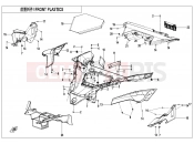 CFMOTO 2020 SSV ZFORCE 1000 (CF1000UTR-B) FRONT PLASTIC - F04-2