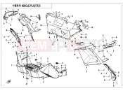 CFMOTO 2020 SSV ZFORCE 1000 (CF1000UTR-B) MIDDLE PLASTIC - F04-3