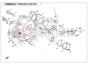 CFMOTO 2020 SSV ZFORCE 1000 (CF1000UTR-B) LEFT CRANKCASE COVER ASSY - E01-4