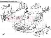 CFMOTO ZFORCE 500 (CF500US) MIDDLE PLASTICS 2 - F04-4