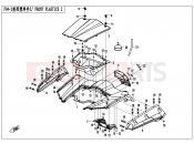 CFMOTO ZFORCE 500 (CF500US) FRONT PLASTICS 2 - F04-2