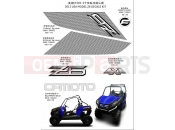 CFMOTO 2012 SSV ZFORCE 600 (CF600-3) Z6 DECALS KIT (USA 2013 VERSION)