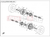 CFMOTO 2015 SSV ZFORCE 600 (CF600-3) FRONT WHEEL
