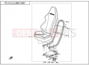 CFMOTO 2015 SSV ZFORCE 600 (CF600-3) SEAT ASSY (SINCE 2013)