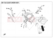 CFMOTO 2012 SSV ZFORCE 625 (CF625-6) CYLINDER BODY - E09